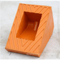 Rubber Wheel Chock for Car, Orange Colour with Pull Rope Rubber Stopper